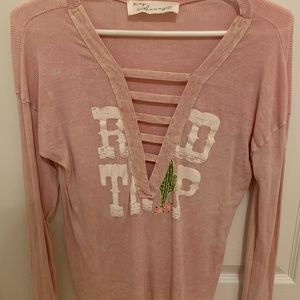 Pink graphic long sleeve